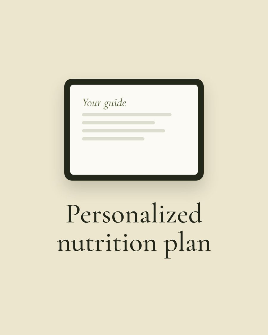 Personalized nutrition plan