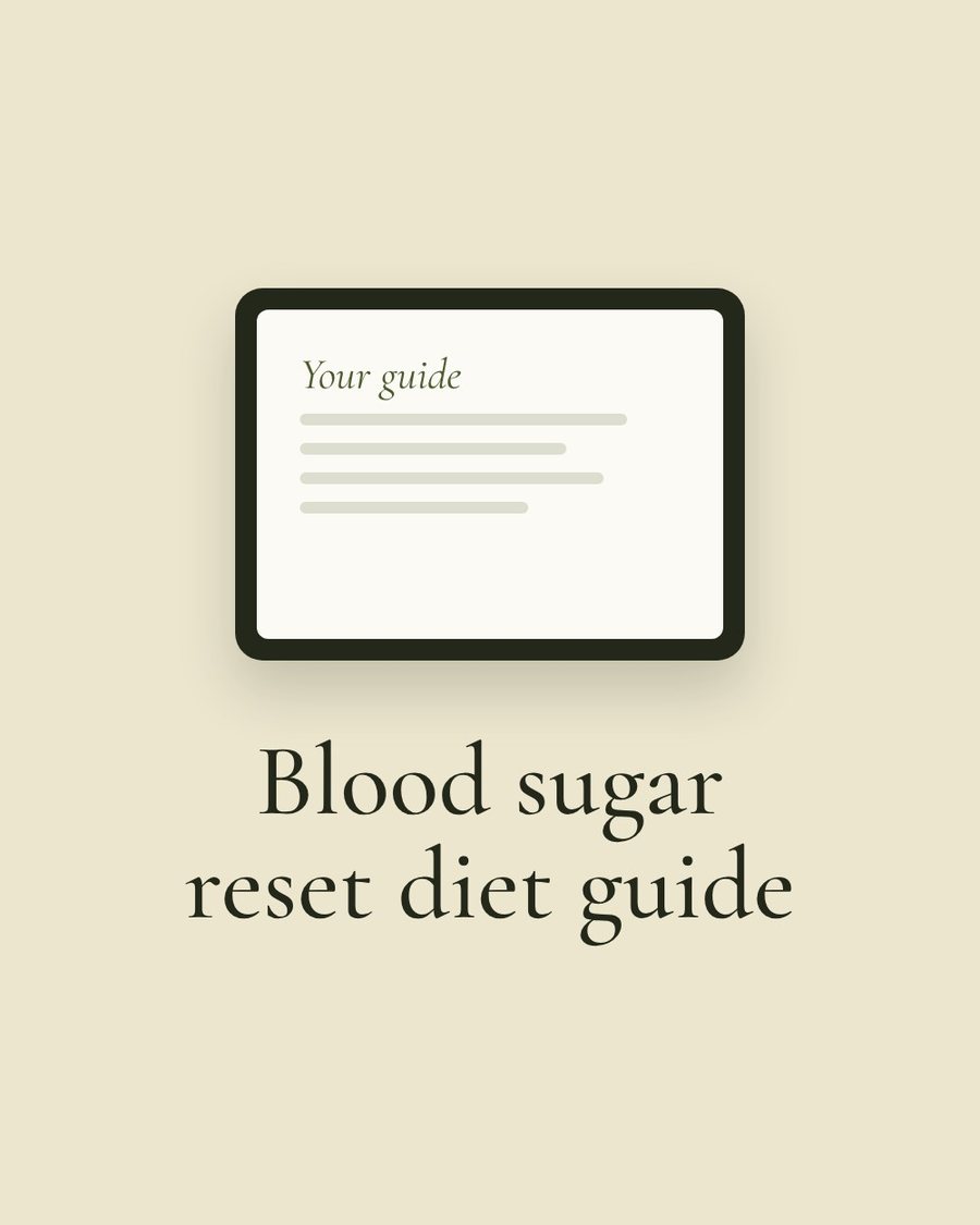 Blood sugar reset diet guide